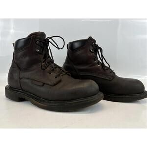Red Wing Boots ASTM F2892-11 EH 606 Cordovan Leather Size US Men 7 1/2